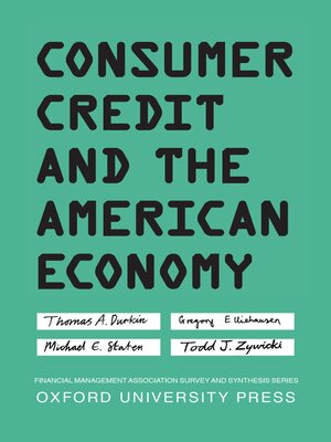 cover image of Consumer Credit and the American Economy